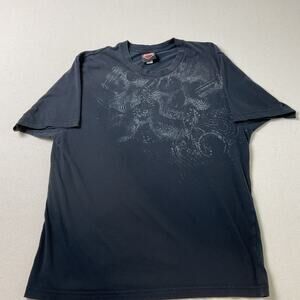 Harley Davidson Motorcyles Black Skull Adult Size L Short Sleeve T-Shirt